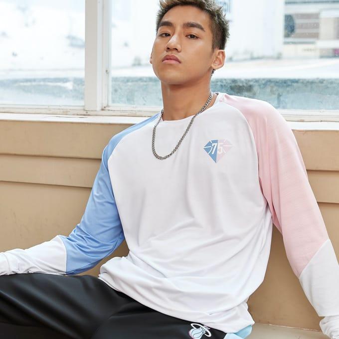 Футболка Ehot NBA 75th Pink Longsleeve