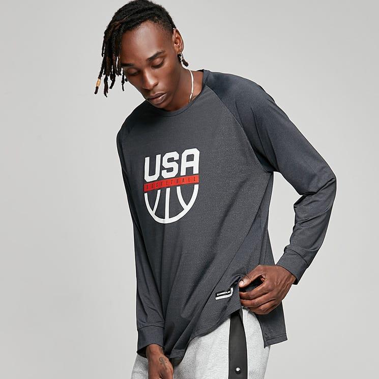 Футболка Ehot USA Black Longsleeve