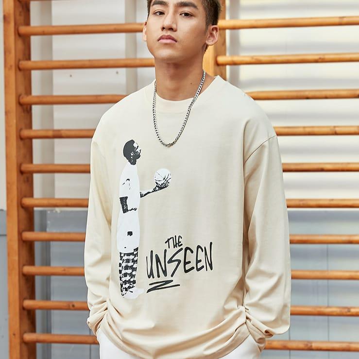 Футболка Ehot Unseen Beige Longsleeve