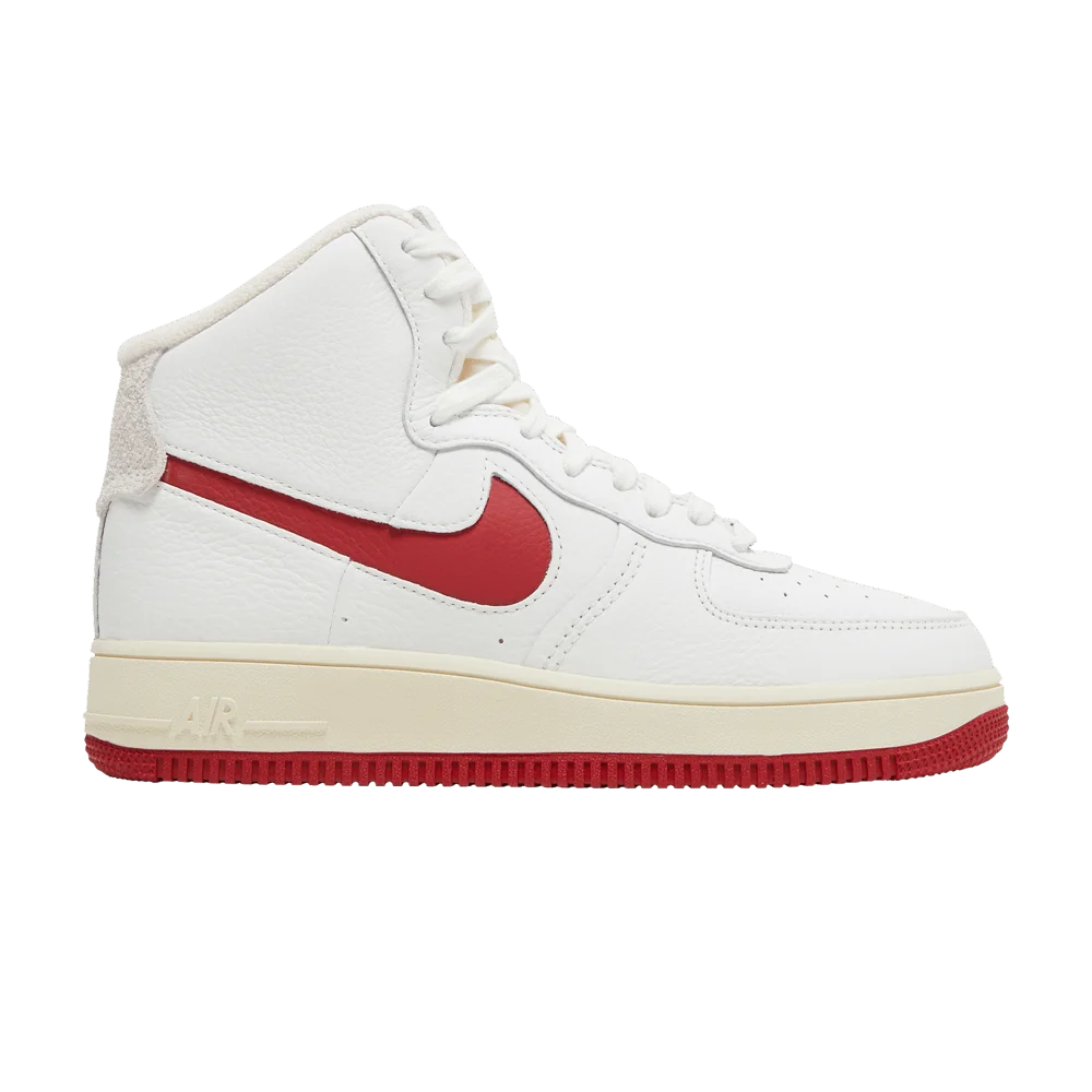 Кроссовки Nike Wmns Air Force 1 High Sculpt 'White Gym Red'