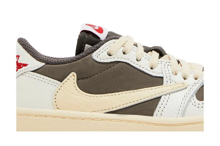 Кроссовки Travis Scott x Air Jordan 1 Retro Low OG PS 'Reverse Mocha'