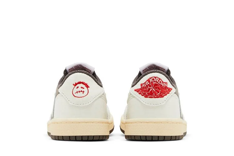 Кроссовки Travis Scott x Air Jordan 1 Retro Low OG PS 'Reverse Mocha'