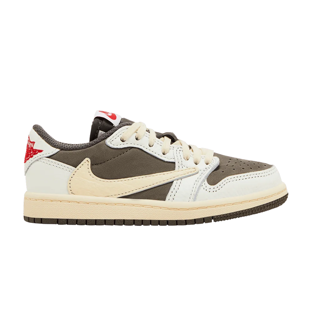 Кроссовки Travis Scott x Air Jordan 1 Retro Low OG PS 'Reverse Mocha'
