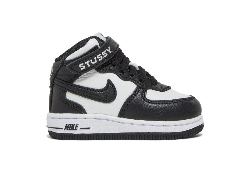 Stussy x Nike Air Force 1 Mid TD Black White DN4160 002