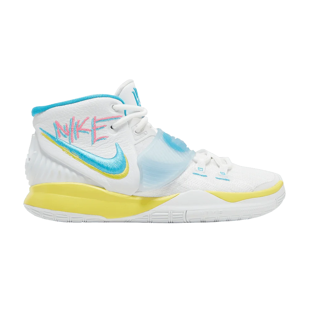 Кроссовки Nike Kyrie 6 GS 'Neon Graffiti'
