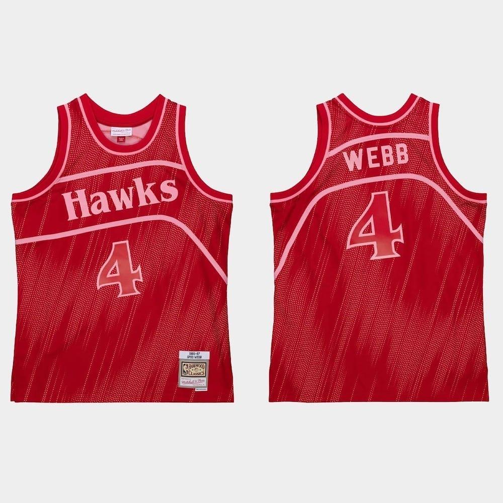 1996-97-atlanta-hawks-4-spud-webb-hardwood-red-monochrome-jersey