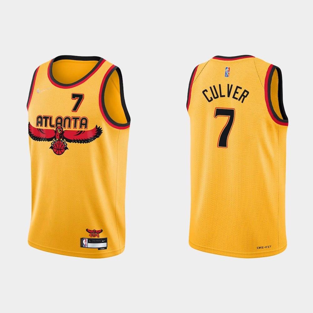 75th-anniversary-atlanta-hawks-7-jarrett-culver-city-yellow-jersey