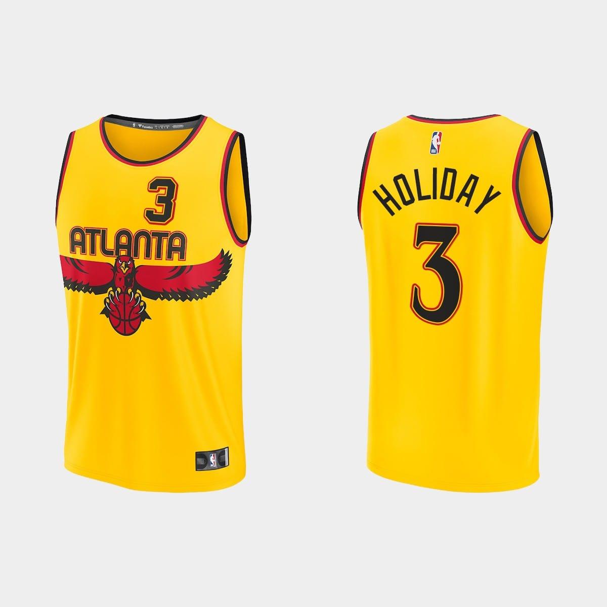 atlanta-hawks-3-aaron-holiday-nba-replica-city-gold-jersey