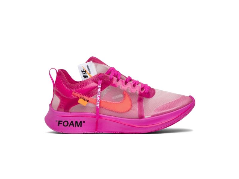 Nike foam off white pink on sale