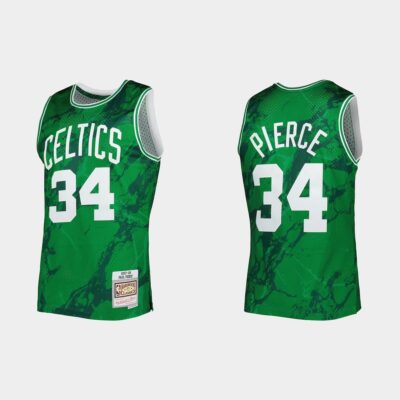 2007-08-Boston-Celtics-34-Paul-Pierce-Marble-Kelly-Green-Limited-Jersey
