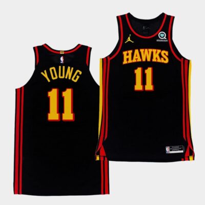 2020-21-Atlanta-Hawks-11-Trae-Young-Authentic-Statement-Black-Jersey