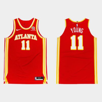 2020-21-Atlanta-Hawks-11-Trae-Young-Icon-Red-Jersey