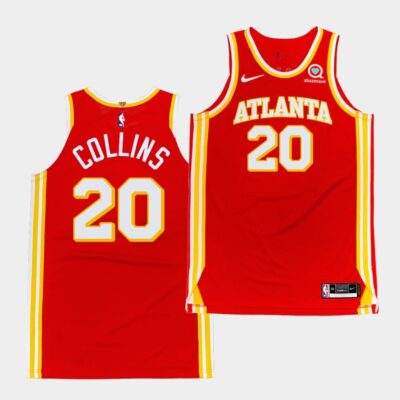 2020-21-Atlanta-Hawks-20-John-Collins-Authentic-Icon-Red-Jersey