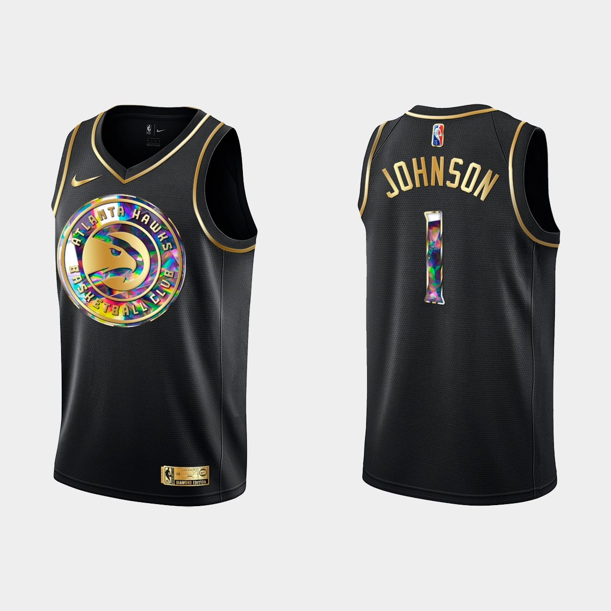 2021-22-atlanta-hawks-1-jalen-johnson-golden-diamond-black-jersey