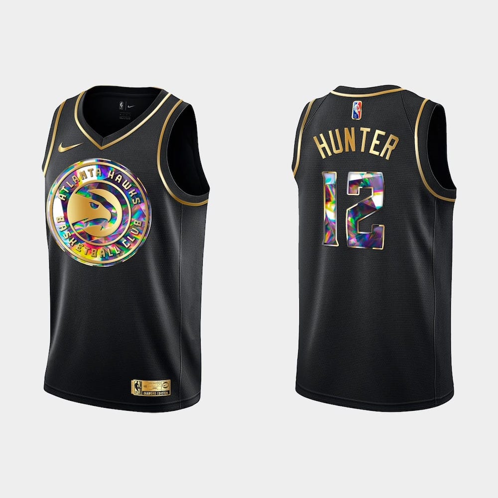 2021-22-atlanta-hawks-12-de-andre-hunter-golden-diamond-black-jersey