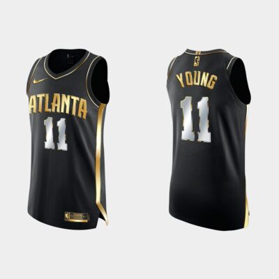 Atlanta-Hawks-11-Trae-Young-Authentic-Golden-Black-1X-Champs-Jersey