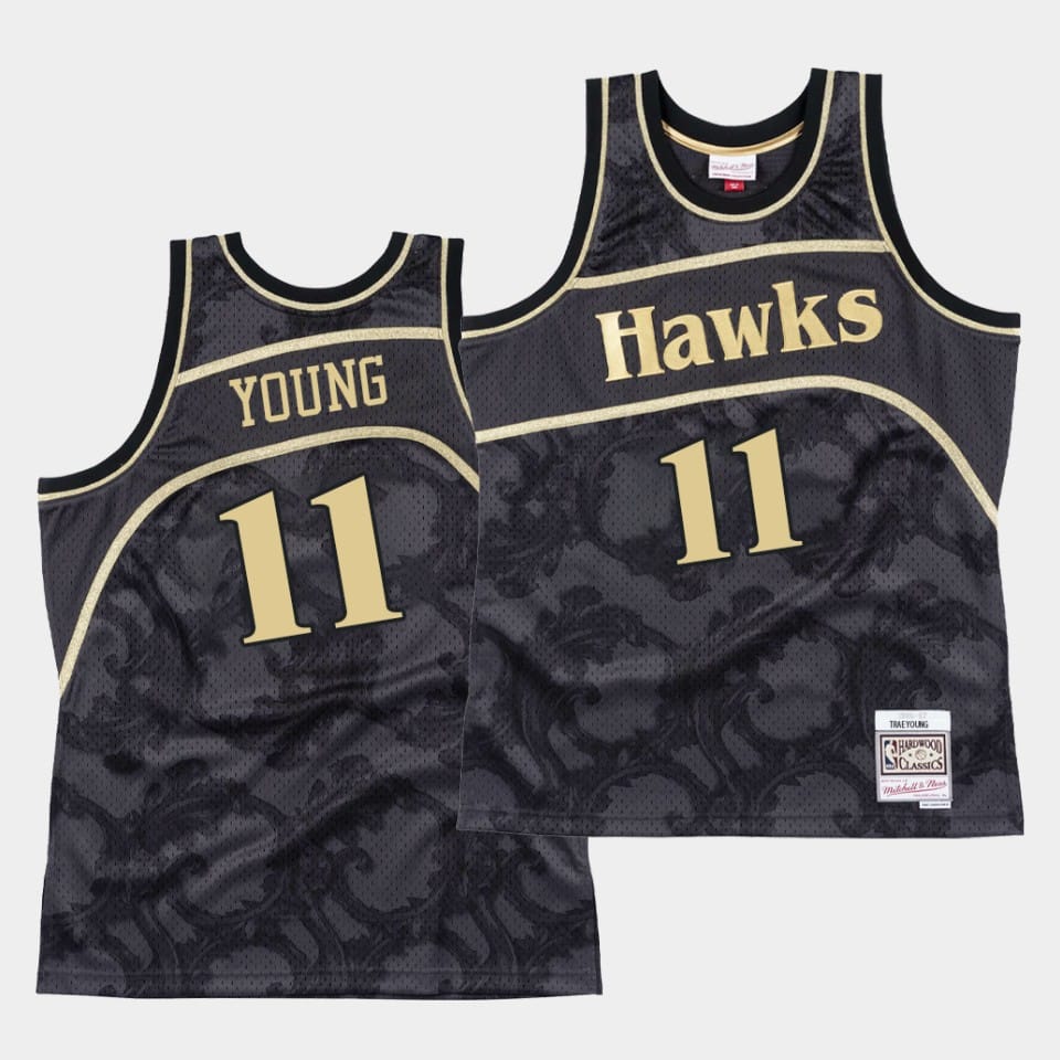 atlanta-hawks-11-trae-young-black-toile-hardwood-classic-jersey