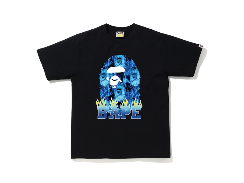 bape-ape-head-flame-t-shirt-black-blue