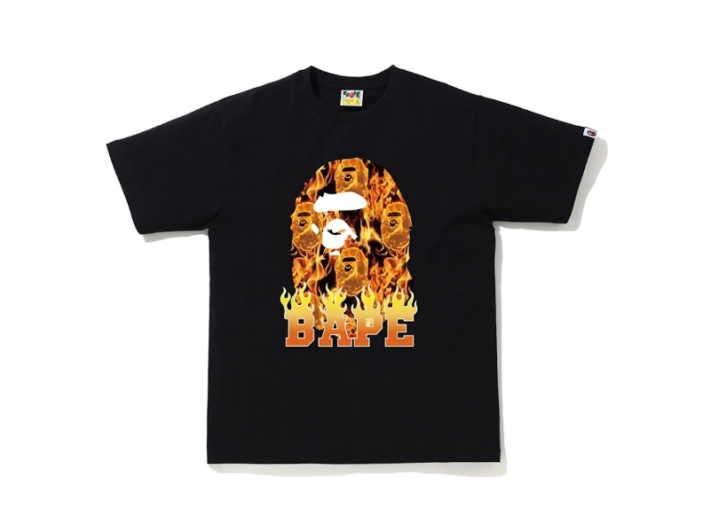 bape-ape-head-flame-t-shirt-black-orange