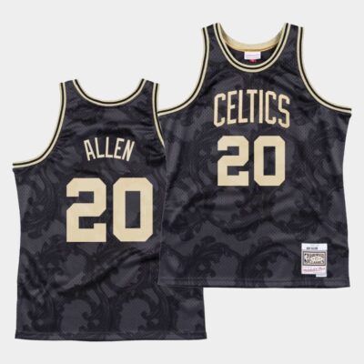 Boston-Celtics-20-Ray-Allen-Black-Toile-Classic-Jersey
