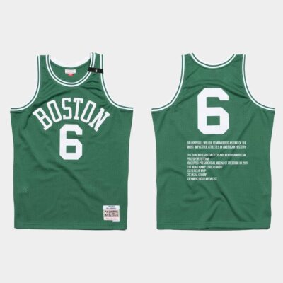 Boston-Celtics-6-Bill-Russell-Rest-In-Peace-Green-Jersey