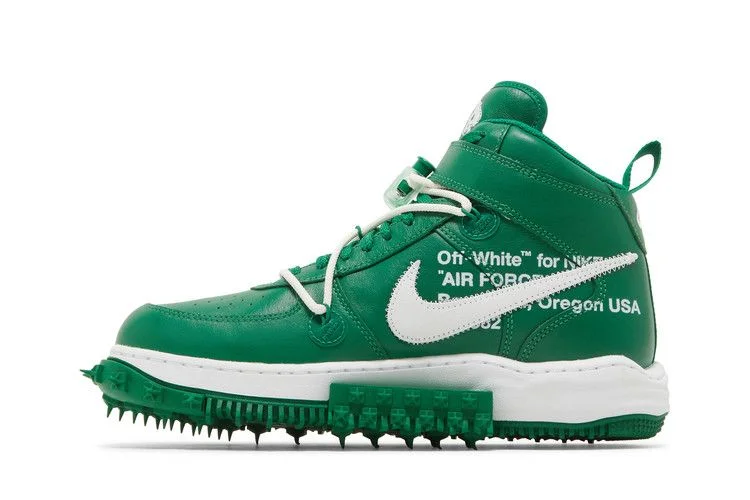 Кроссовки Off-White x Nike Air Force 1 Mid SP Leather 'Pine Green'
