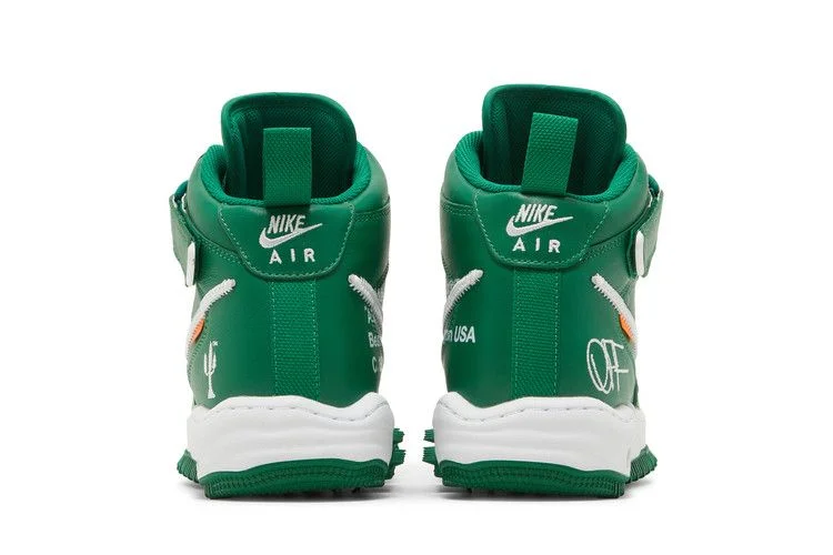 Кроссовки Off-White x Nike Air Force 1 Mid SP Leather 'Pine Green'