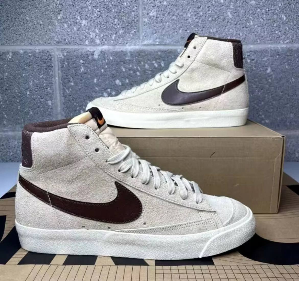 Кроссовки Nike Blazer Mid ’77 Premium Rattan Light Chocolate купить ...