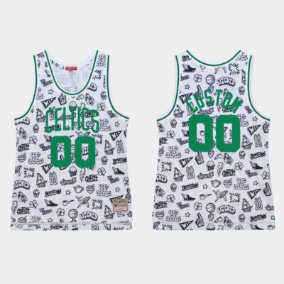 1985-86-Boston-Celtics-00-Robert-Parish-White-Doodle-Jersey