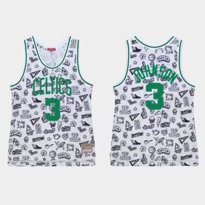 1985-86-Boston-Celtics-3-Dennis-Johnson-White-Doodle-Jersey