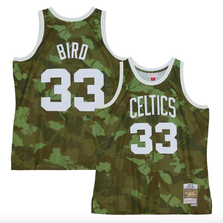 1985-86-boston-celtics-33-larry-bird-ghost-green-camo-jersey