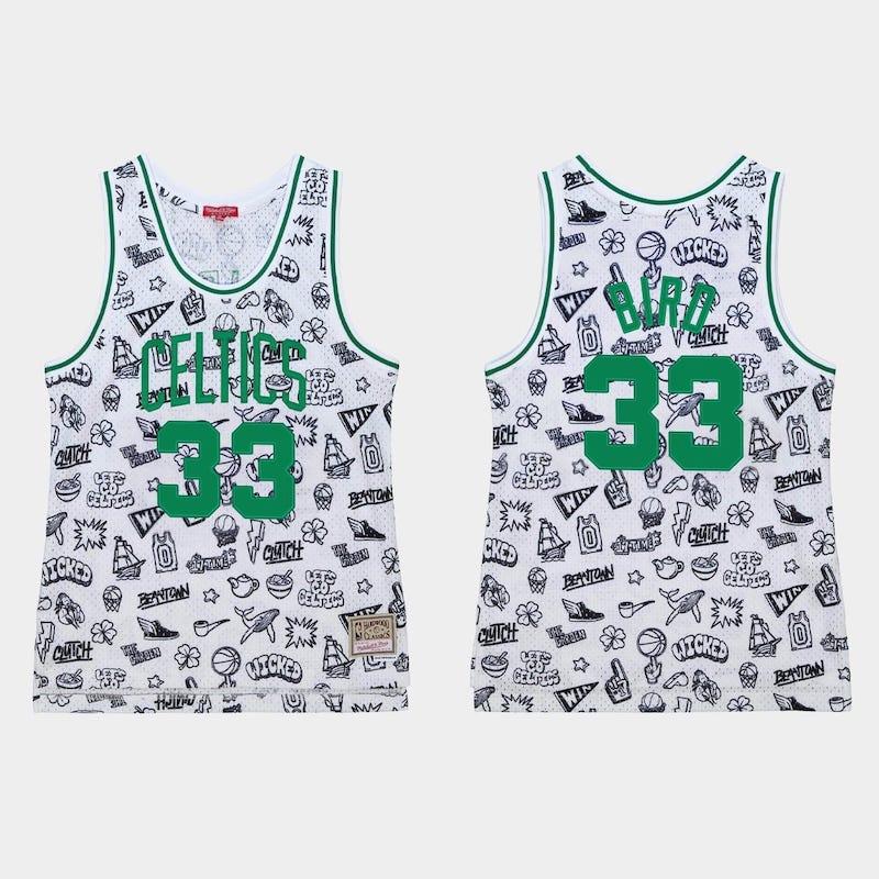 1985-86-boston-celtics-33-larry-bird-white-doodle-jersey