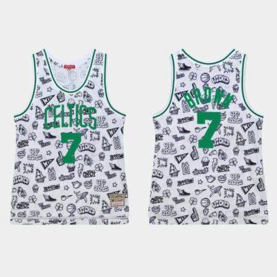 1985-86-Boston-Celtics-7-Jaylen-Brown-White-Doodle-Jersey
