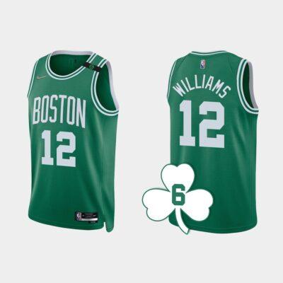 2022-23-Boston-Celtics-12-Grant-Williams-Kelly-Green-Retired-Number-Jersey