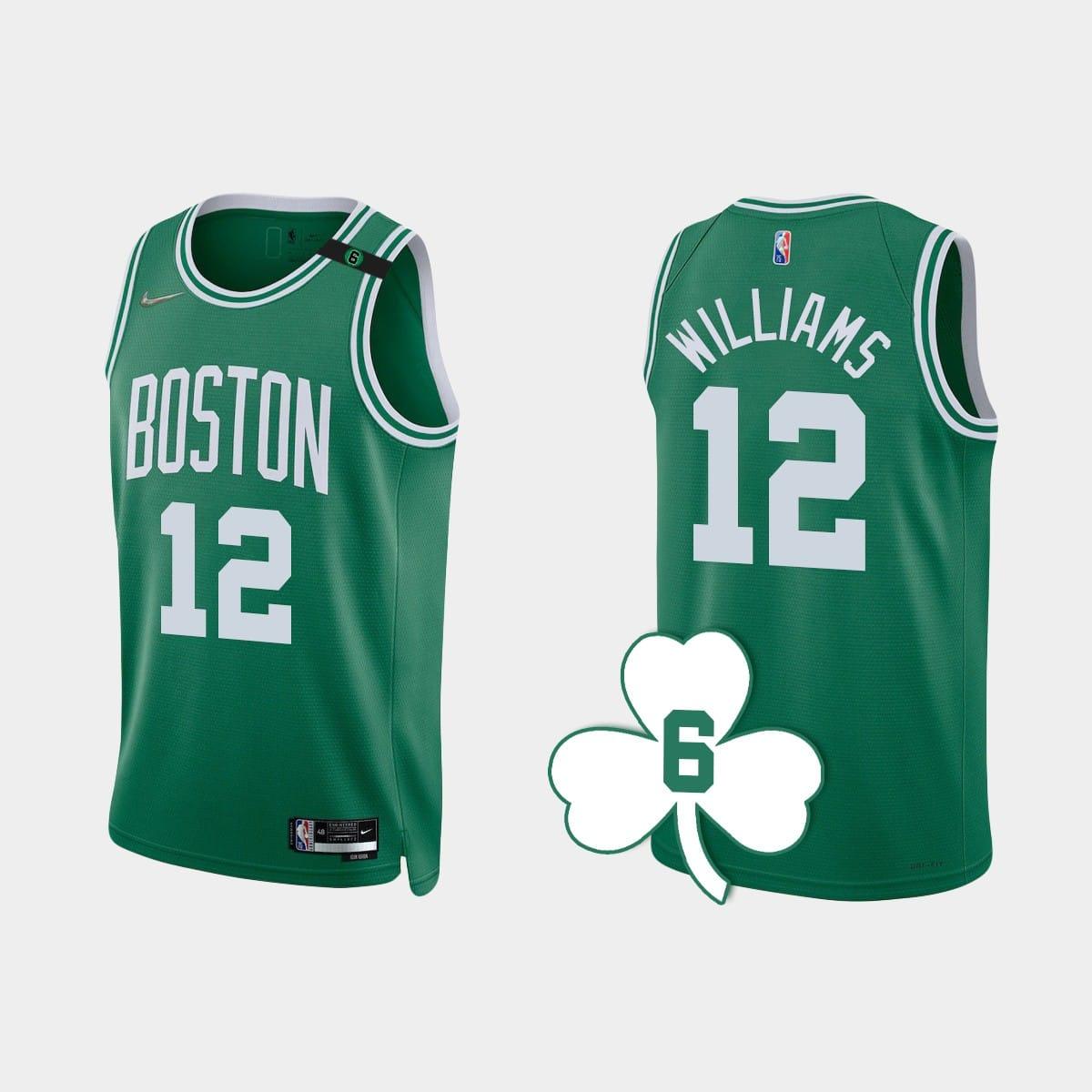 2022-23-boston-celtics-12-grant-williams-kelly-green-retired-number-jersey