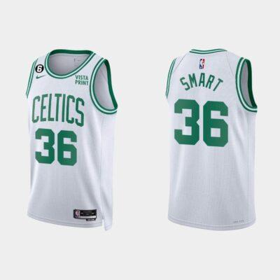 2022-23-Boston-Celtics-36-Marcus-Smart-Association-White-Jersey