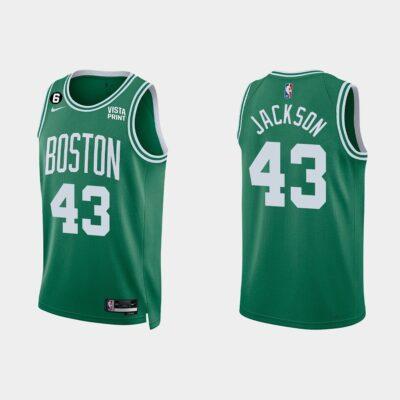 2022-23-Boston-Celtics-43-Justin-Jackson-Icon-Kelly-Green-Jersey