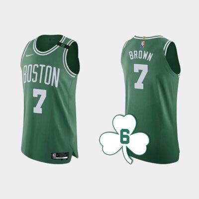2022-23-Boston-Celtics-7-Jaylen-Brown-Green-Authentic-Retired-Number-Jersey