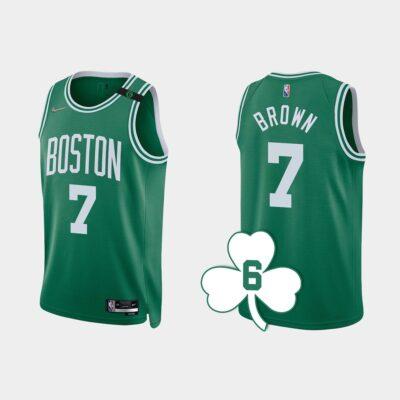 2022-23-Boston-Celtics-7-Jaylen-Brown-Kelly-Green-Retired-Number-Jersey