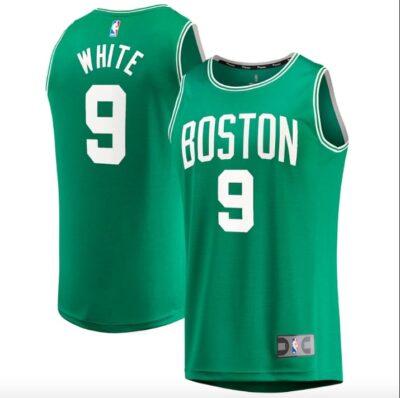 2022-23-Boston-Celtics-9-Derrick-White-Fast-Break-Replica-Icon-Kelly-Green-Jersey