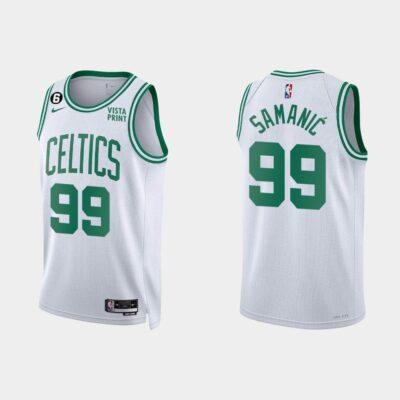 2022-23-Boston-Celtics-99-Luka-Samanic-Association-White-Jersey