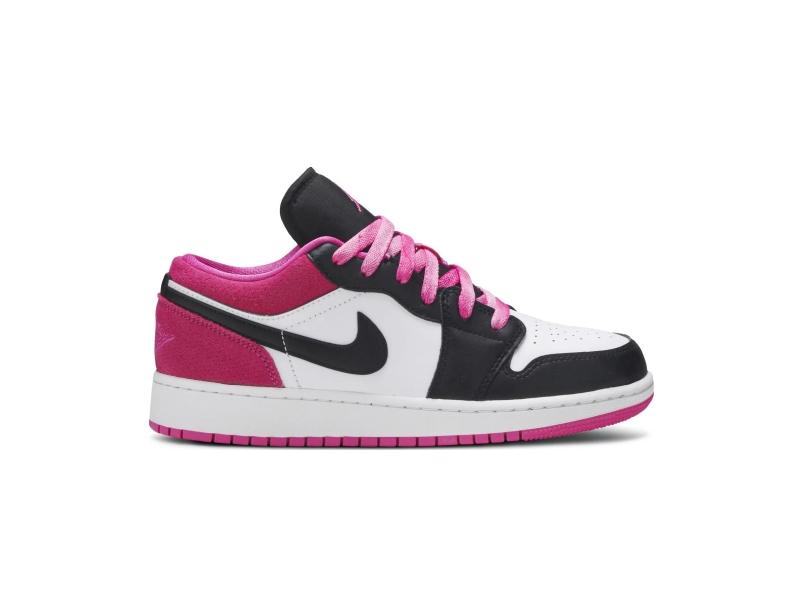 air-jordan-1-low-se-gs-black-active-fuchsia