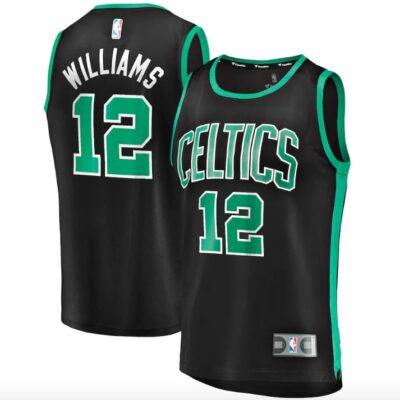 Boston-Celtics-12-Grant-Williams-Fast-Break-Replica-Player-Statement-Black-Jersey