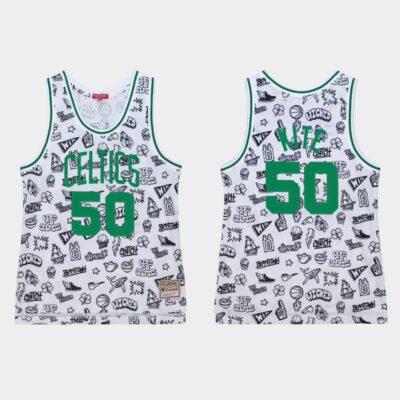 Boston-Celtics-50-Greg-Kite-White-Doodle-Jersey