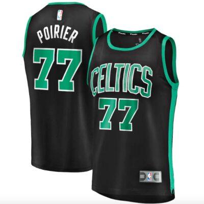 Boston-Celtics-77-Vincent-Poirier-Fast-Break-Player-Statement-Black-Jersey