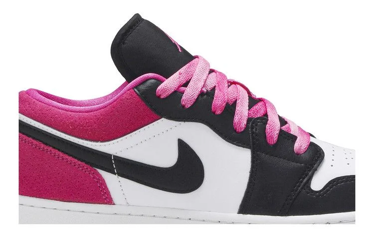 Кроссовки Air Jordan 1 Low SE GS 'Black Active Fuchsia'