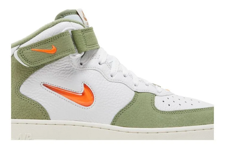 Кроссовки Nike Air Force 1 Mid QS 'Oil Green Orange'