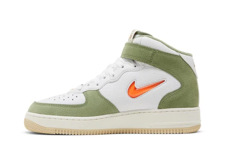 Кроссовки Nike Air Force 1 Mid QS 'Oil Green Orange'