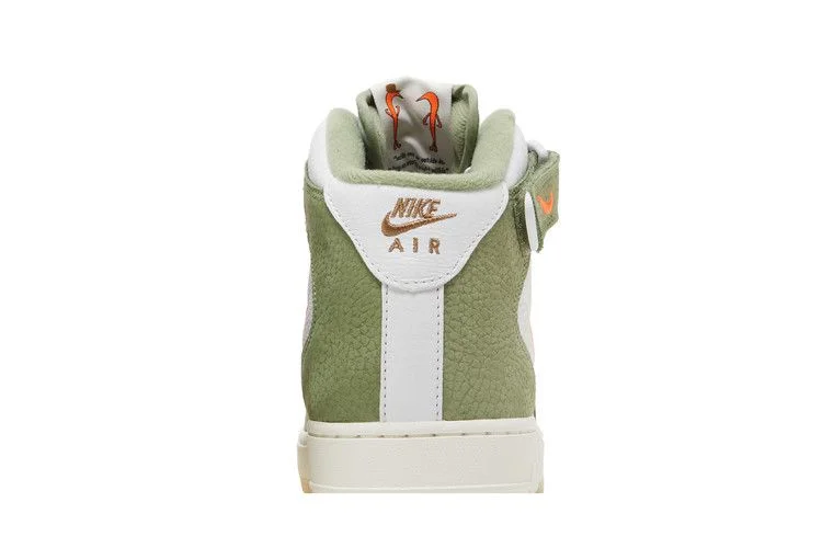 Кроссовки Nike Air Force 1 Mid QS 'Oil Green Orange'