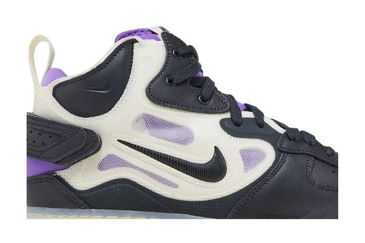 Кроссовки Nike Air Force 1 Mid React 'Off Noir Action Grape'